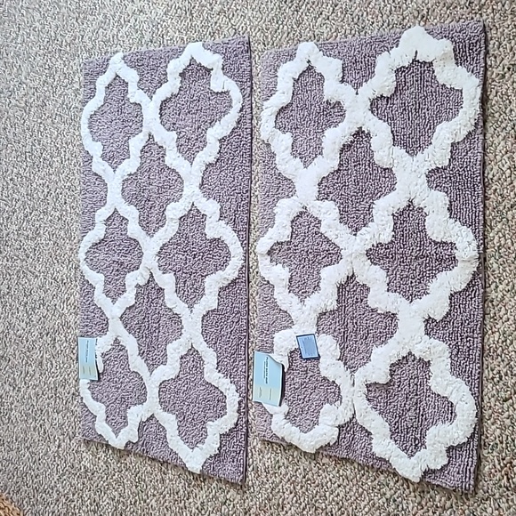 KOHLS PLUSH 2 PIECE MATCHING BATH RUG BUNDLE - Picture 2 of 9